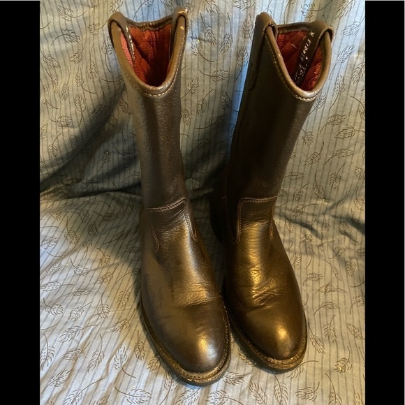 Cabelas mens leather waterproof goretex thinsulate lined Wellington pull on boot - Picture 4 of 10